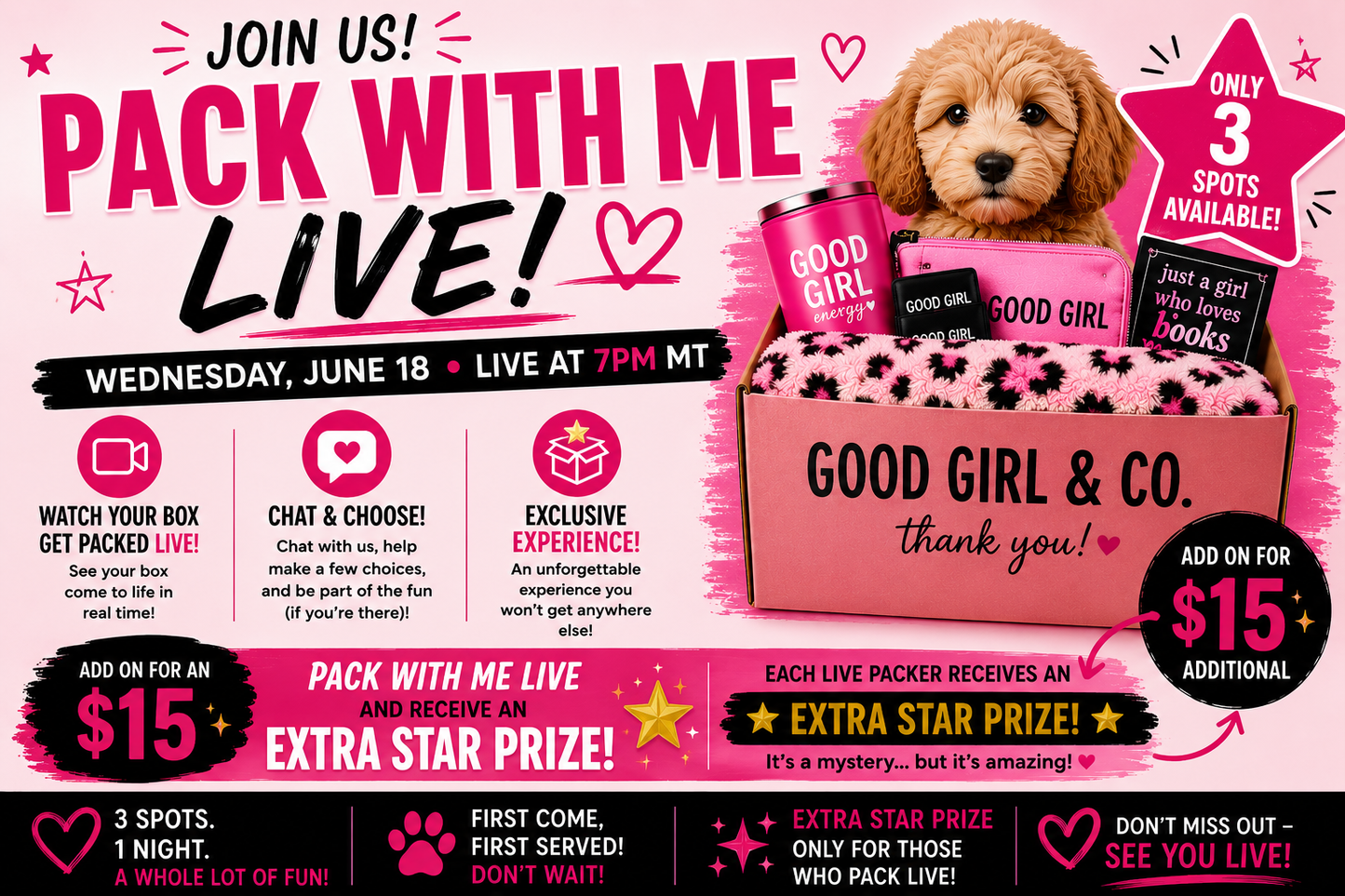 Pack With Me LIVE! ⭐
