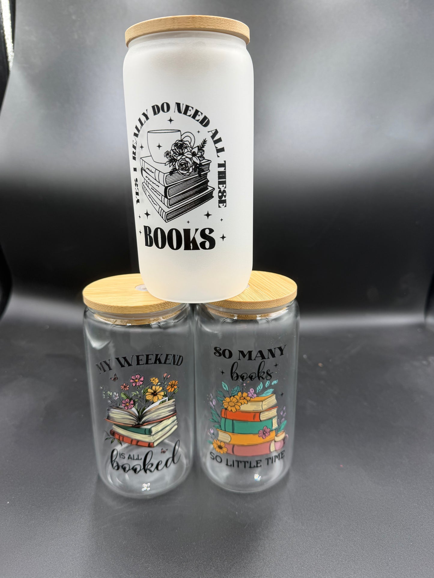 π Bookish Glass Cup