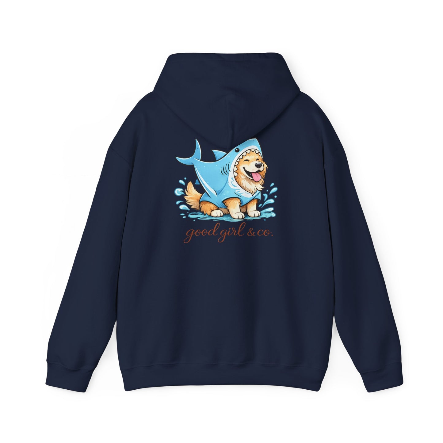 Hoodie - 'Good Girl & Co.' Corgi Shark Costume Graphic Hoodie
