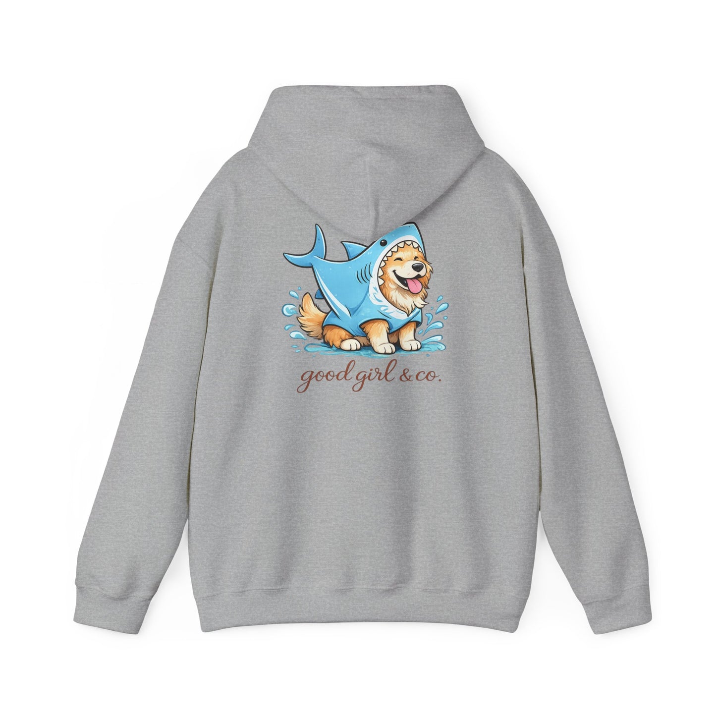 Hoodie - 'Good Girl & Co.' Corgi Shark Costume Graphic Hoodie