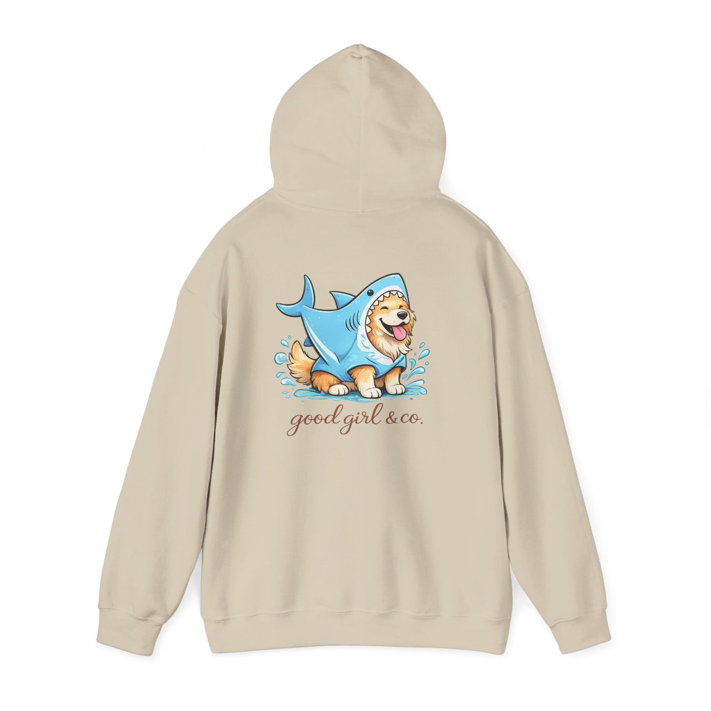 Hoodie - 'Good Girl & Co.' Corgi Shark Costume Graphic Hoodie