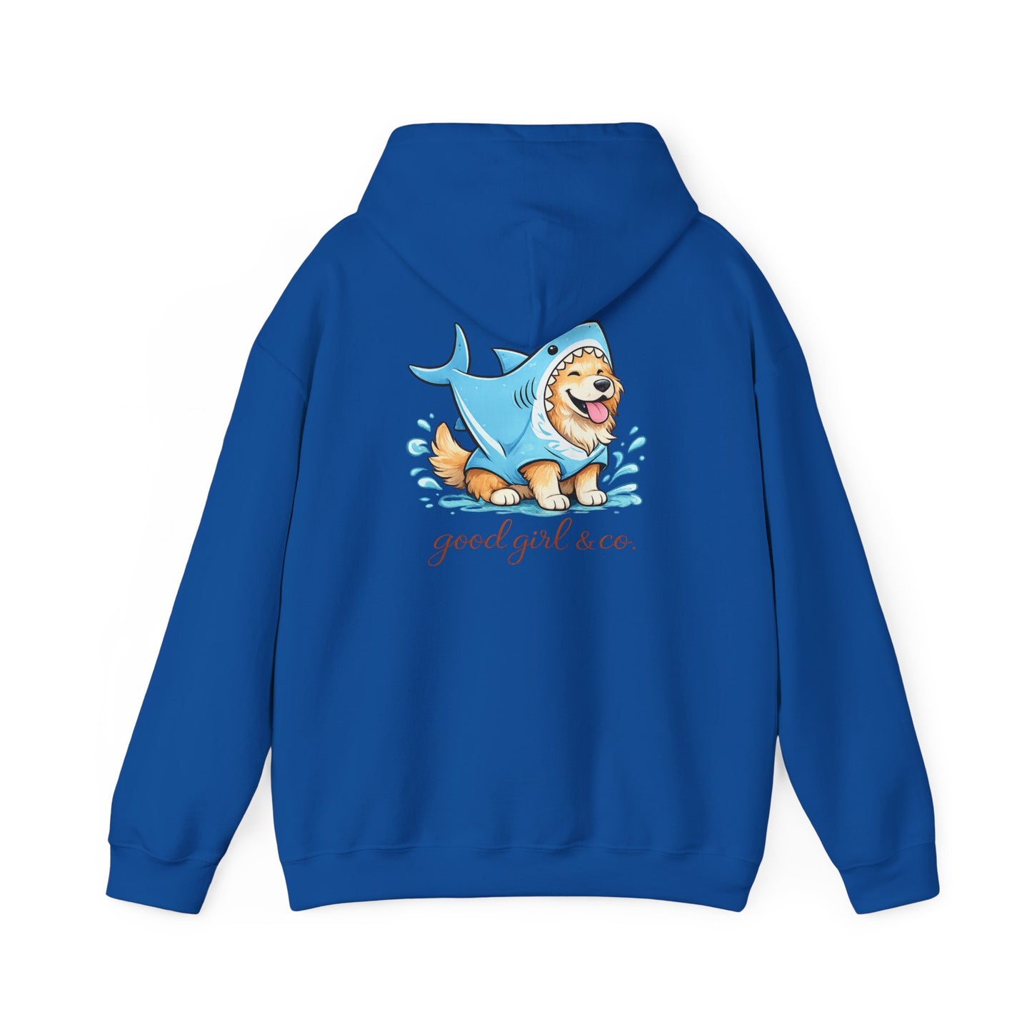 Hoodie - 'Good Girl & Co.' Corgi Shark Costume Graphic Hoodie
