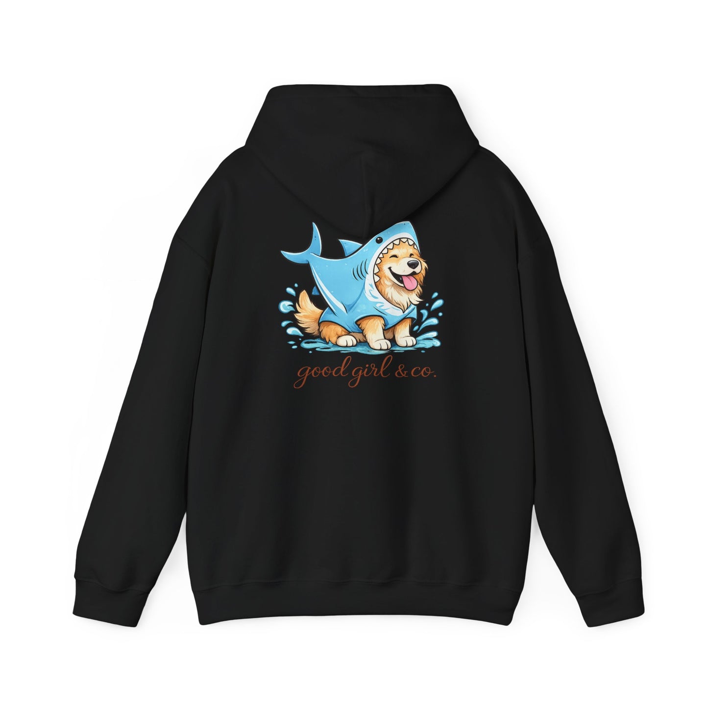 Hoodie - 'Good Girl & Co.' Corgi Shark Costume Graphic Hoodie