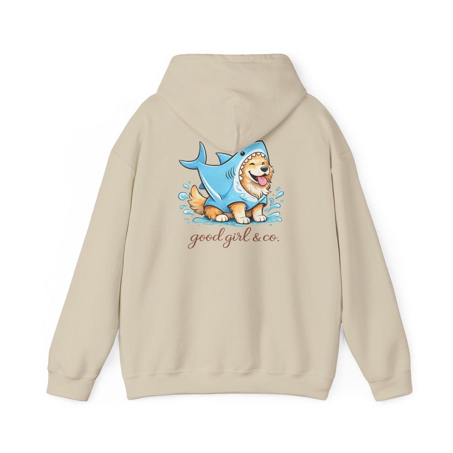 Hoodie - 'Good Girl & Co.' Corgi Shark Costume Graphic Hoodie