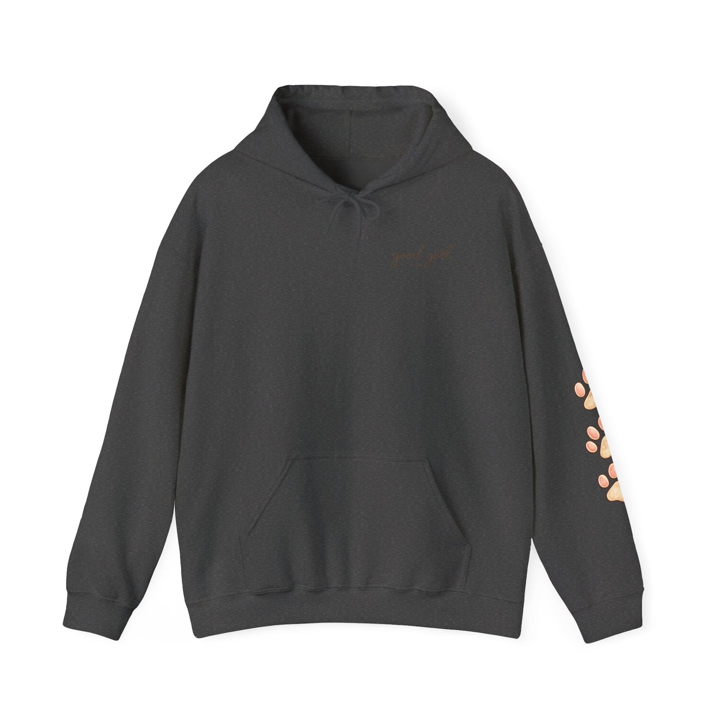 Bernese Mountain Puppy Hoodie — Cute Dog Drinking Soda Graphic Sweatshirt with Paw Sleeve