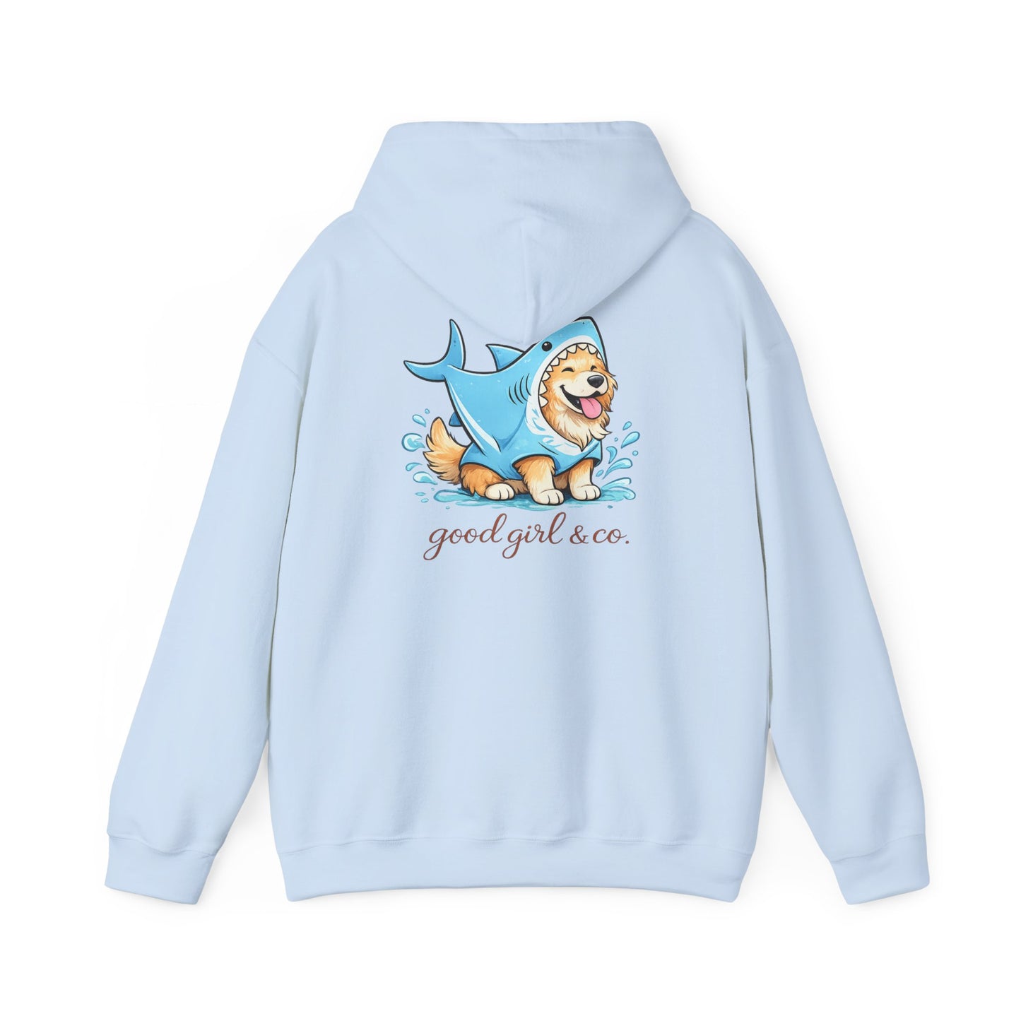Hoodie - 'Good Girl & Co.' Corgi Shark Costume Graphic Hoodie