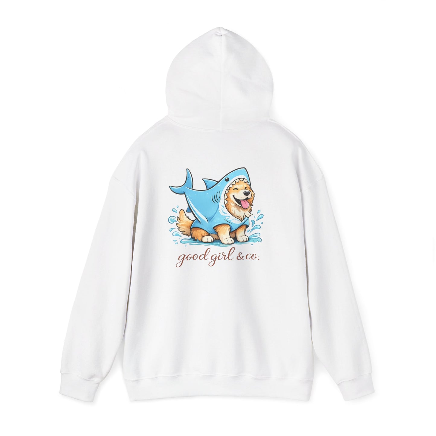 Hoodie - 'Good Girl & Co.' Corgi Shark Costume Graphic Hoodie