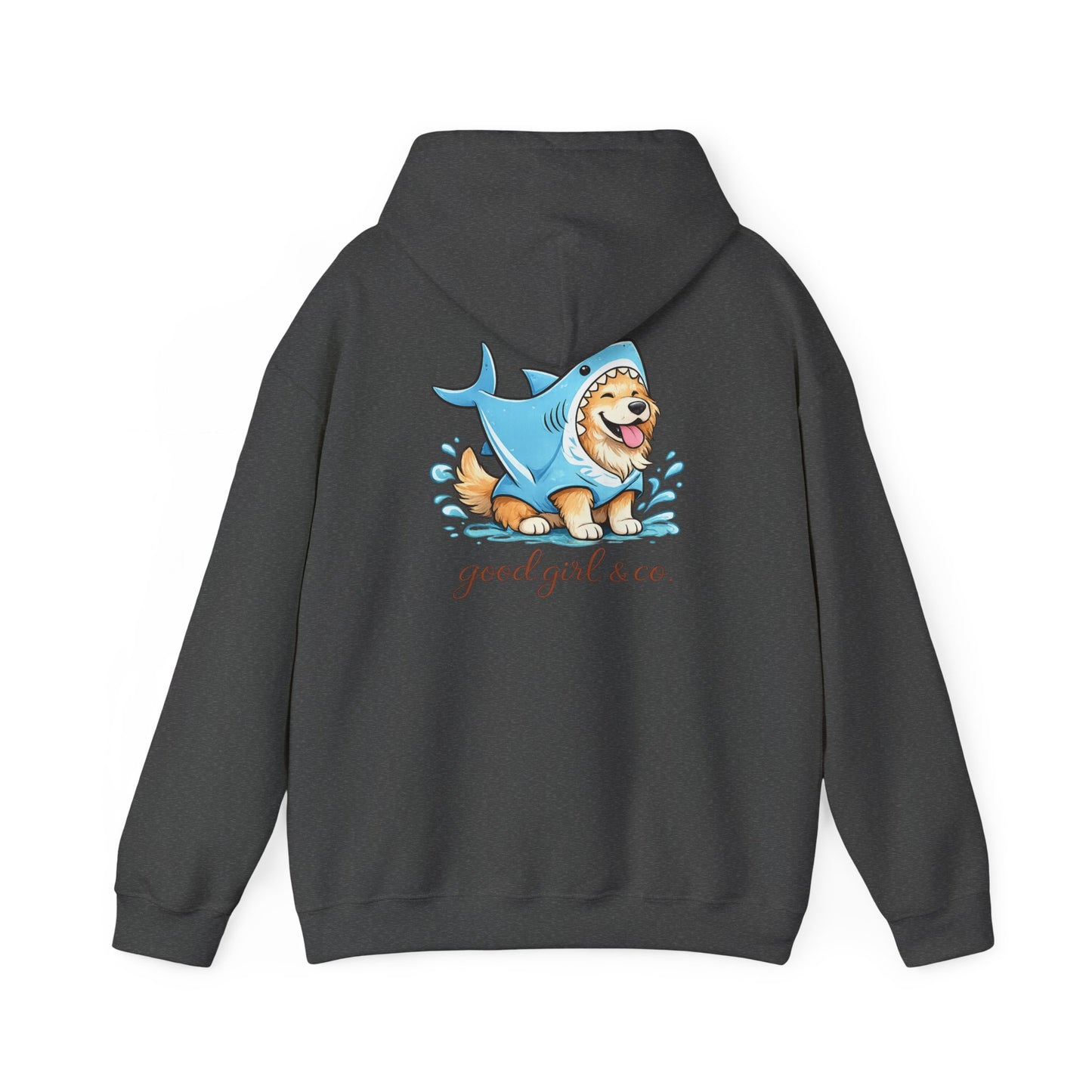 Hoodie - 'Good Girl & Co.' Corgi Shark Costume Graphic Hoodie