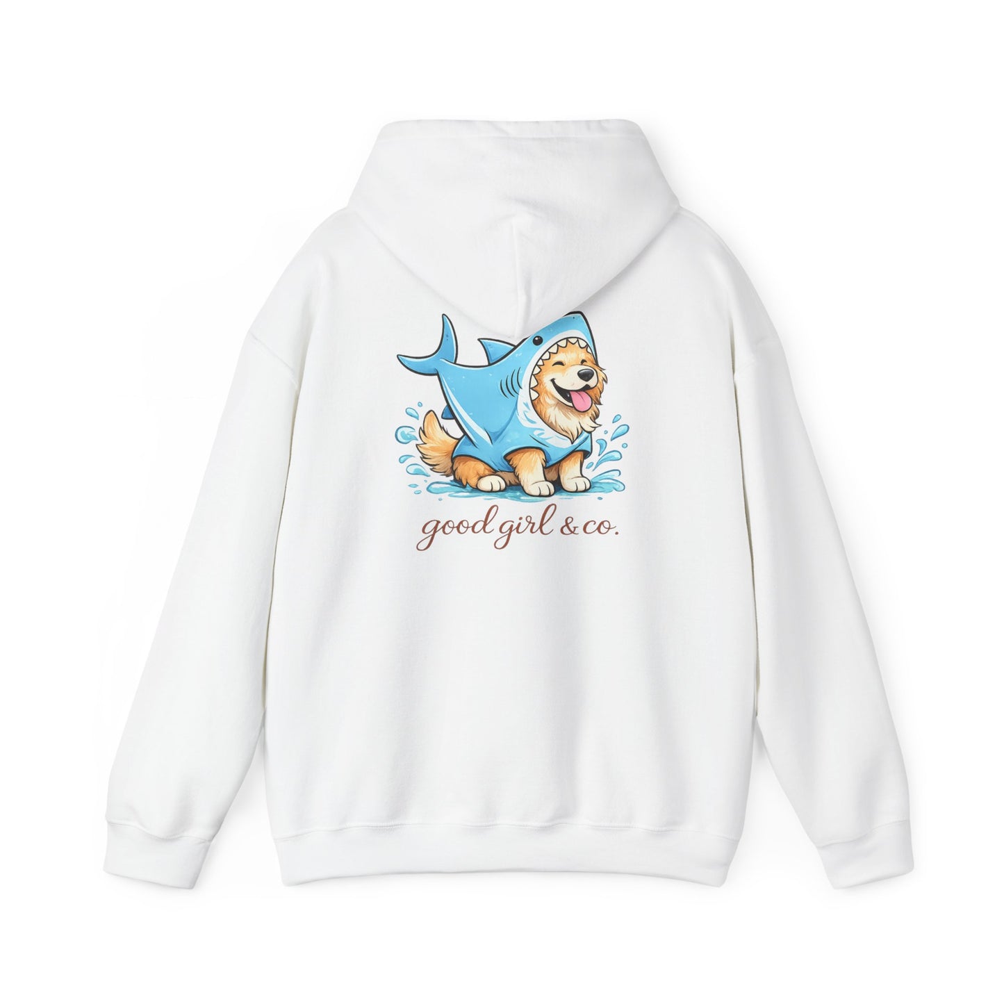 Hoodie - 'Good Girl & Co.' Corgi Shark Costume Graphic Hoodie