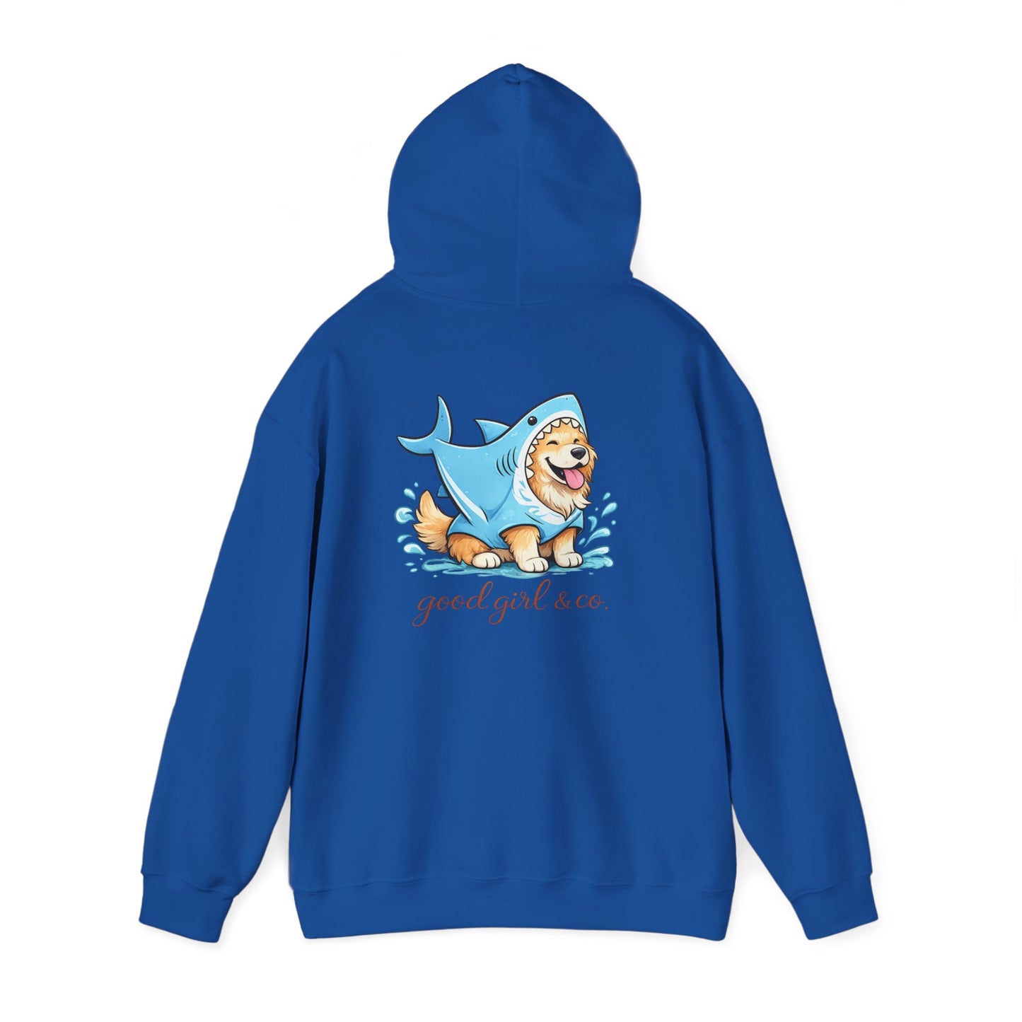Hoodie - 'Good Girl & Co.' Corgi Shark Costume Graphic Hoodie