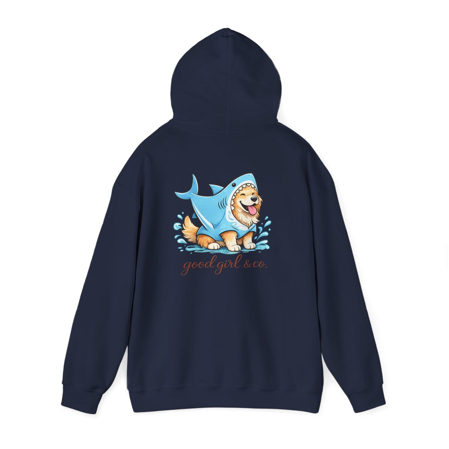Hoodie - 'Good Girl & Co.' Corgi Shark Costume Graphic Hoodie
