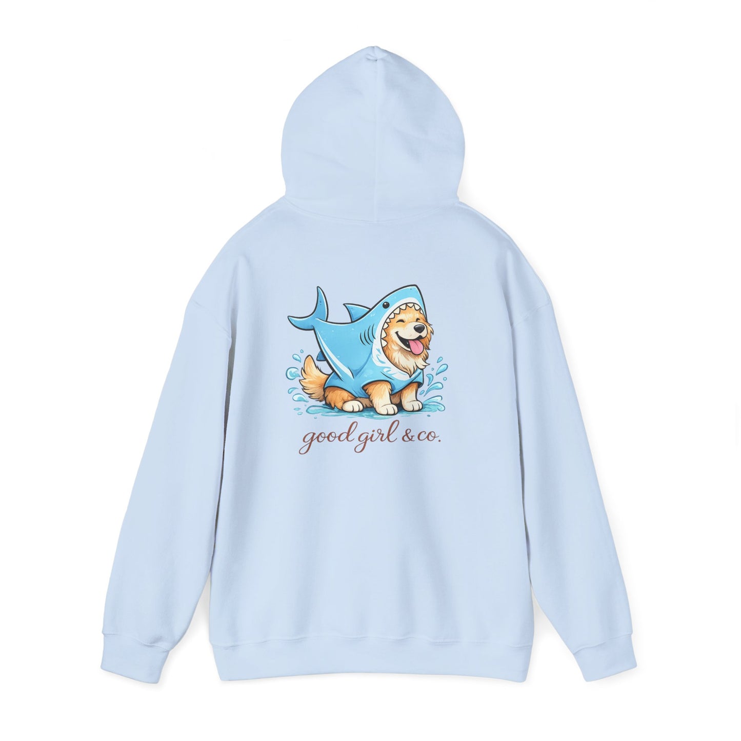 Hoodie - 'Good Girl & Co.' Corgi Shark Costume Graphic Hoodie