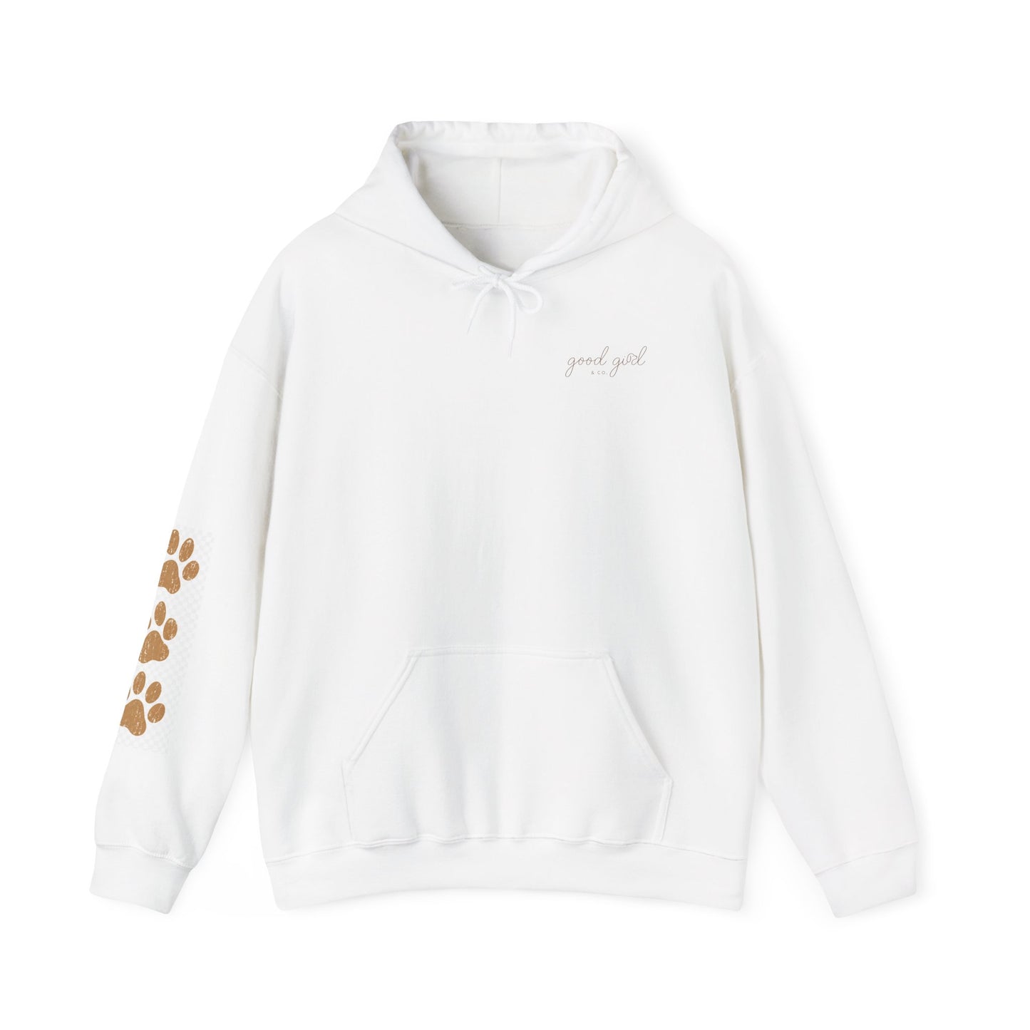 Bernese Mountain Dog Hoodie - Cute Puppy Paw Print Sweatshirt with 'Good Girl' Text