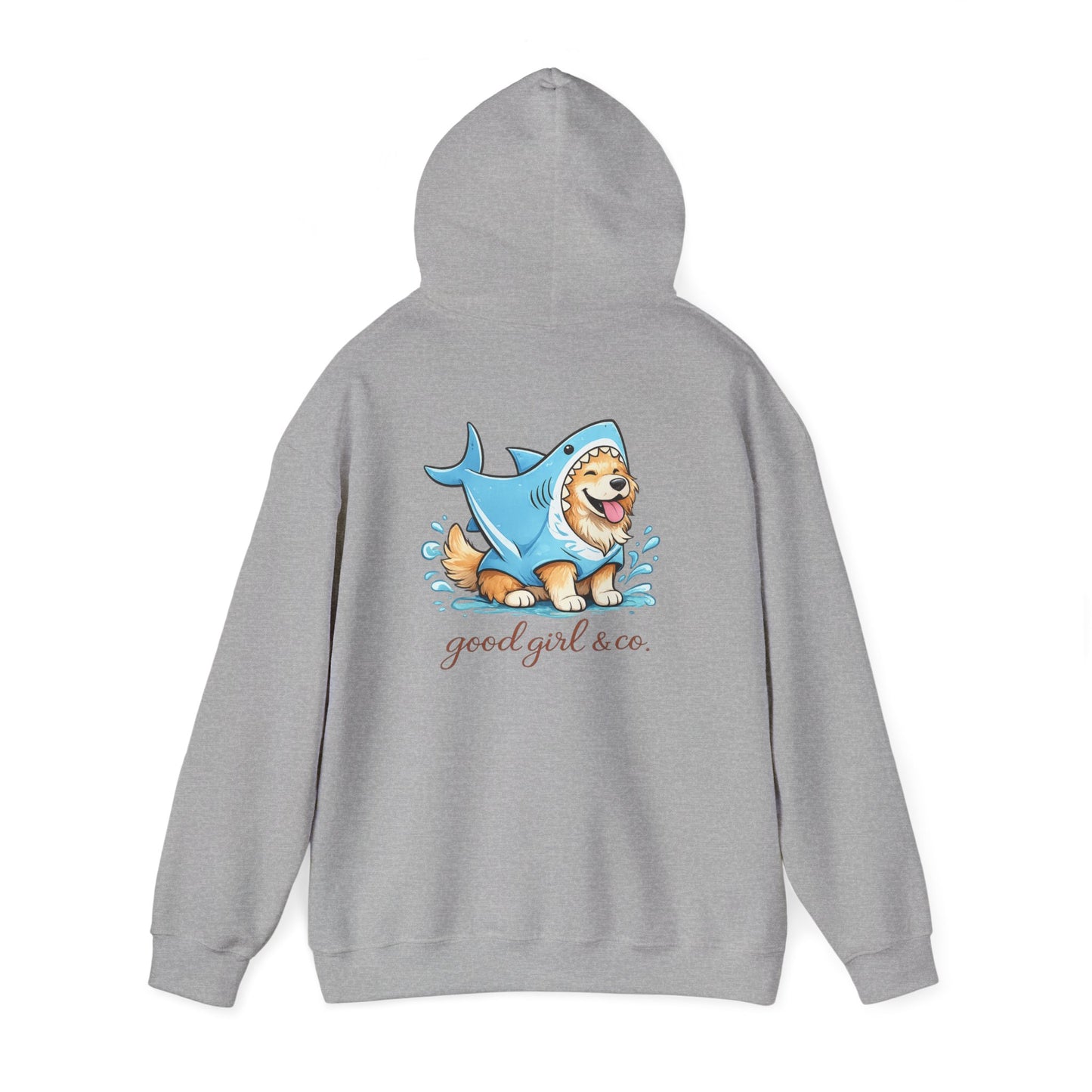 Hoodie - 'Good Girl & Co.' Corgi Shark Costume Graphic Hoodie