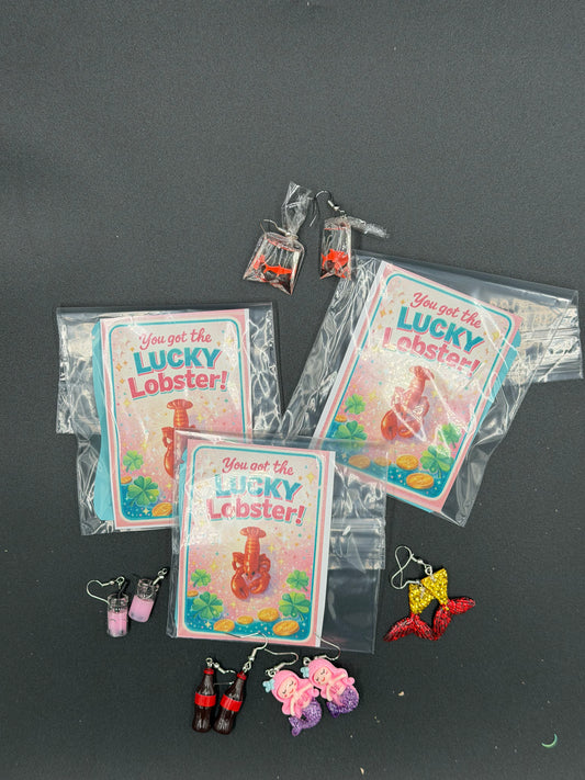 Lucky Lobster Earrings 🦞✨