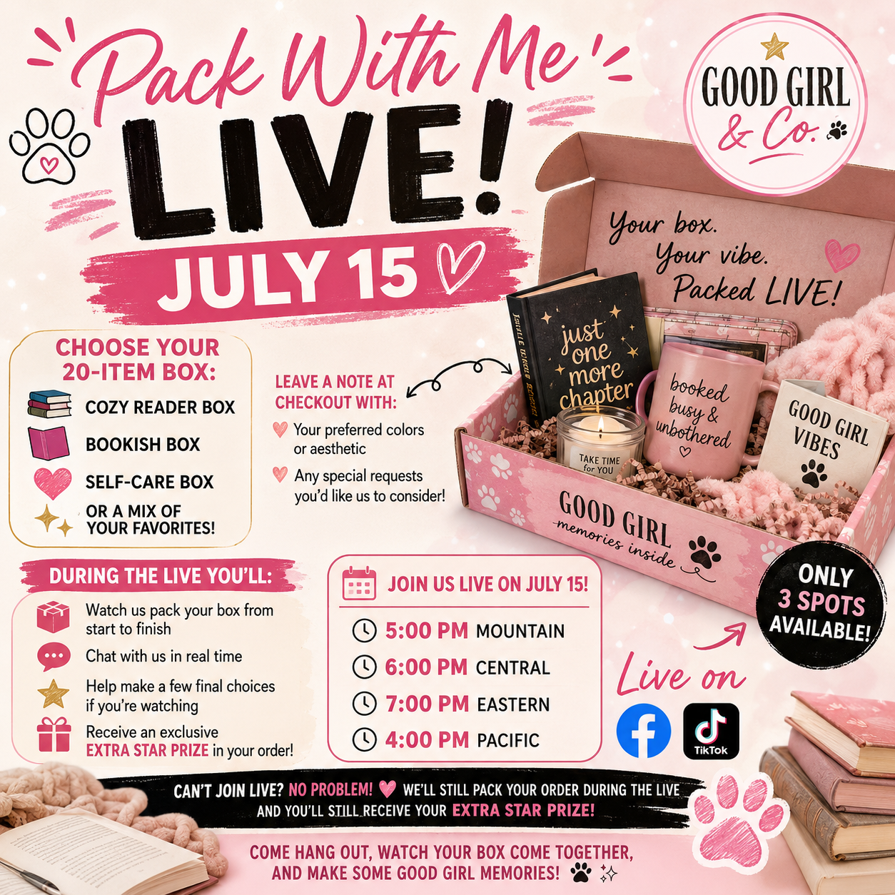 Pack With Me LIVE! ⭐