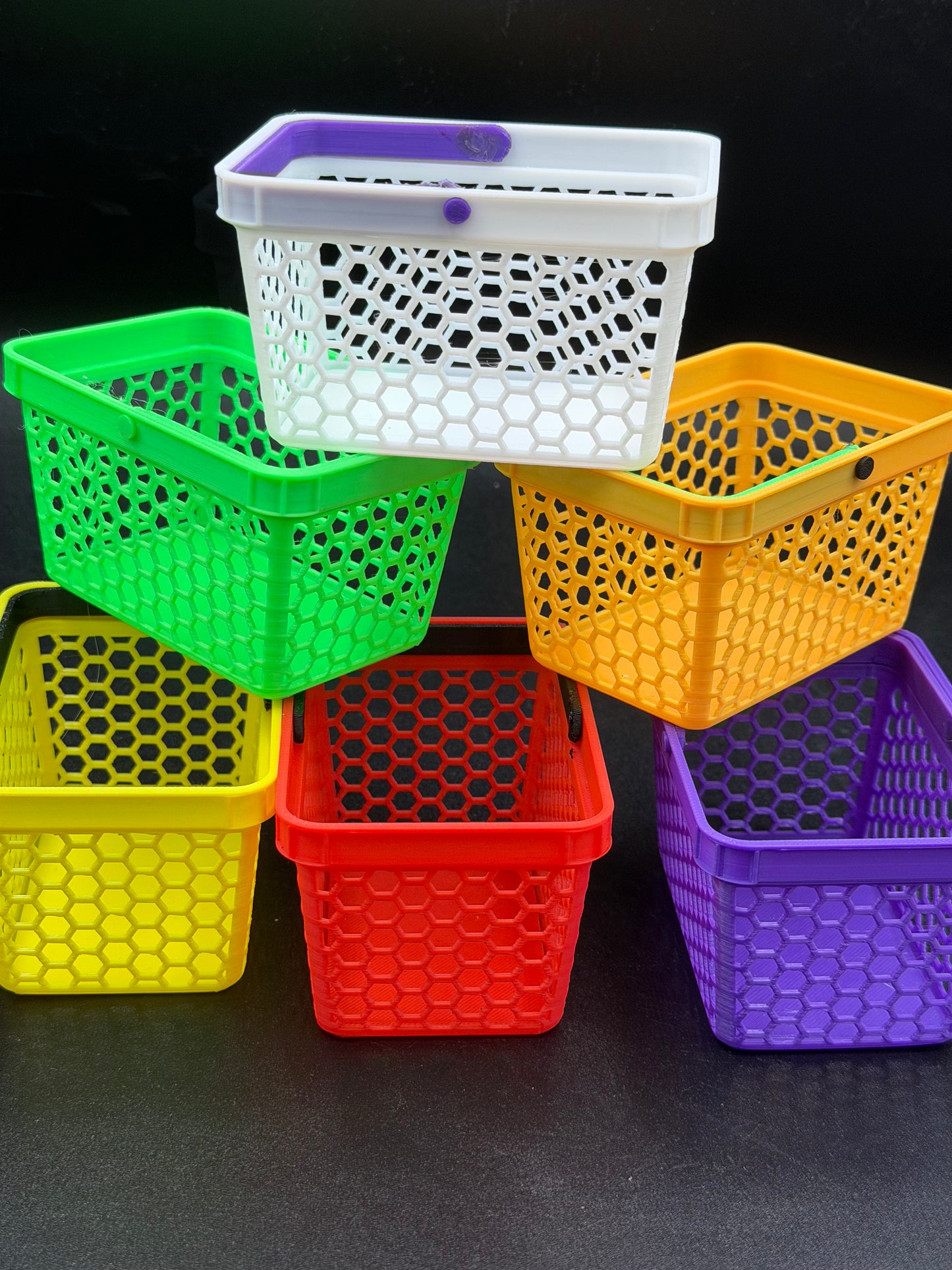 🧺✨ Bad Boy Printed™ Mini Honeycomb Baskets