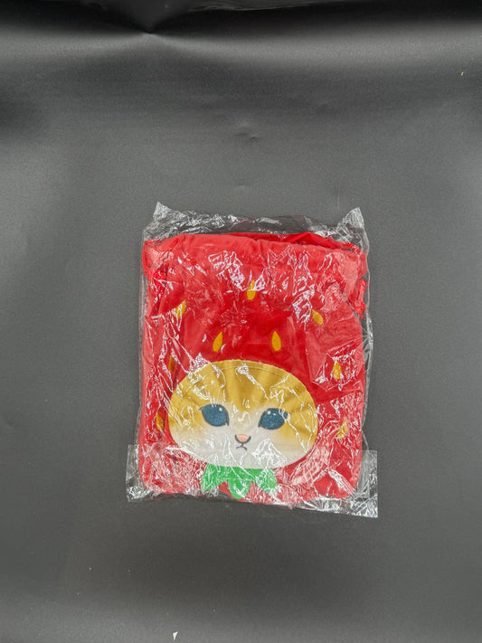 Mofusand Strawberry Drawstring Bag