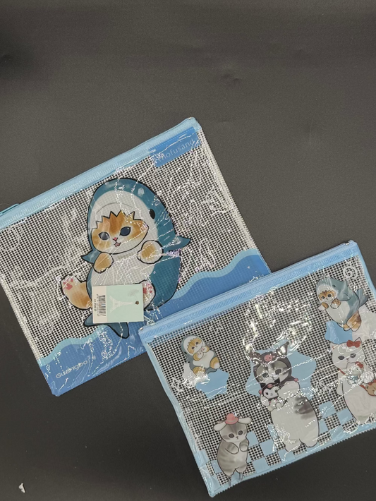 🦈 Mofusand Mesh Pencil Pouch